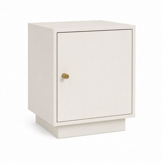 Nachttisch mit Tür Weiß MDF rechteckig 40 x 35 x 55 cm